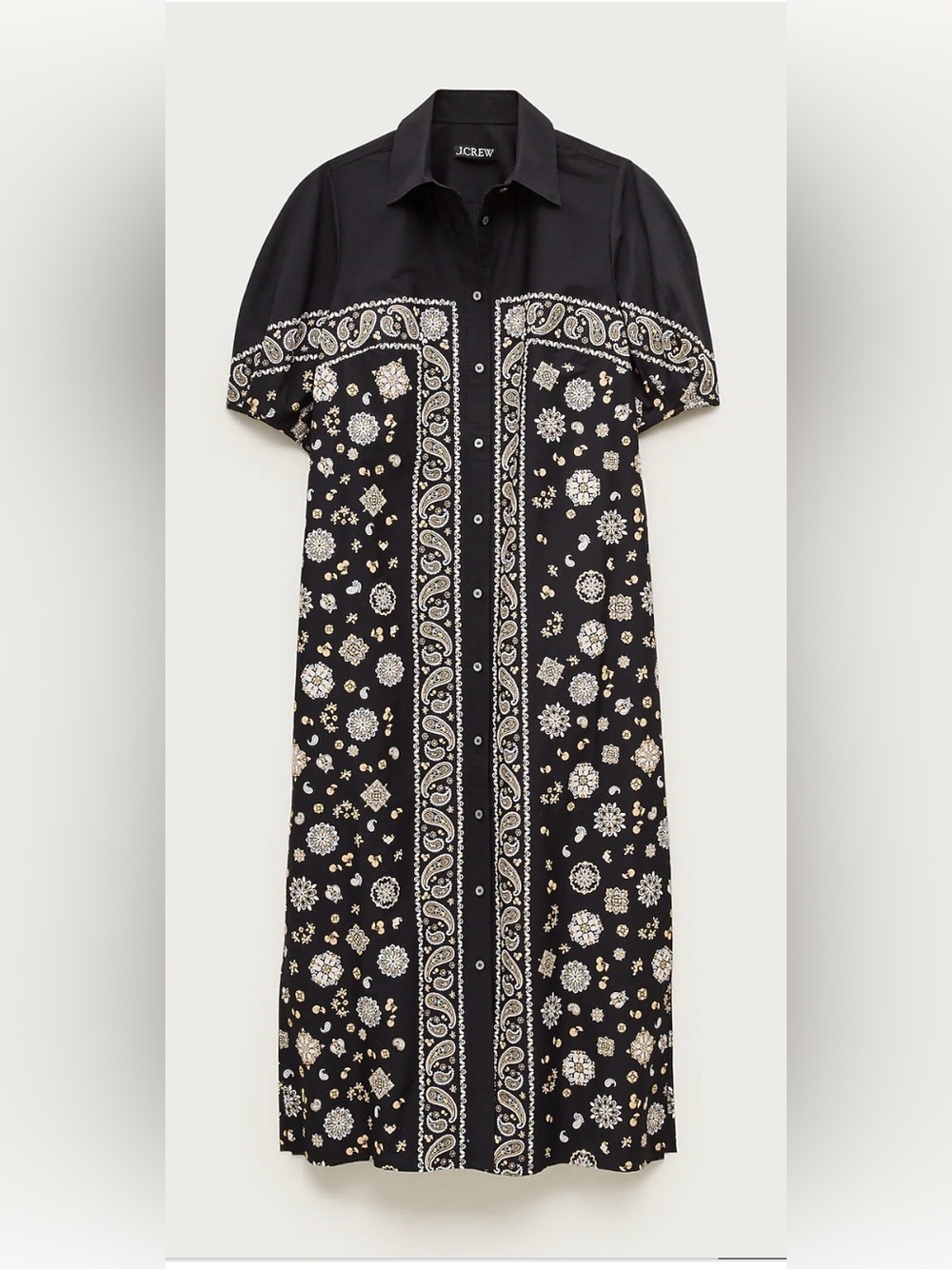 J. Crew Shirt Dress Bandana Print - Picture 3 of 5
